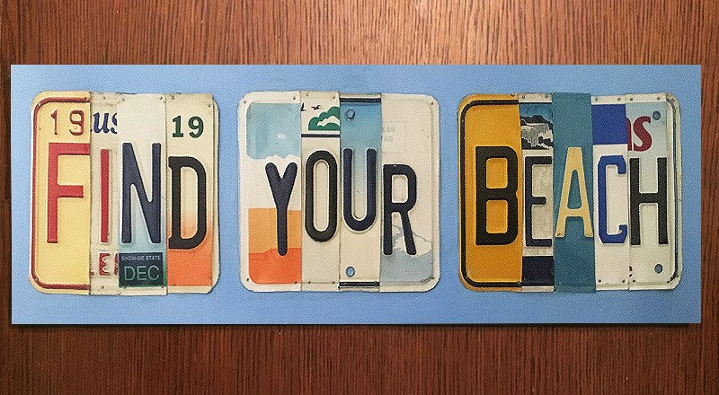 Custom License Plate Sign