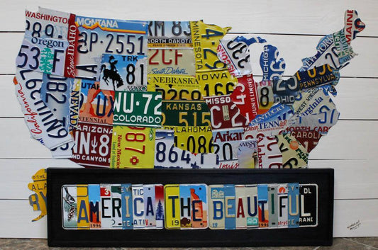 Custom License Plate Sign