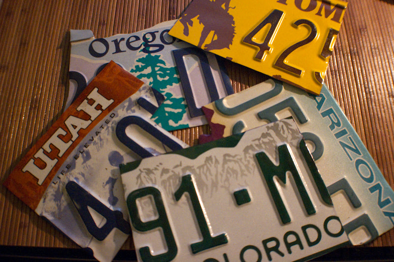 Large License Plate Map