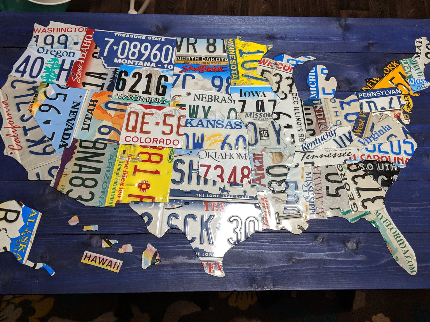 Large License Plate Map