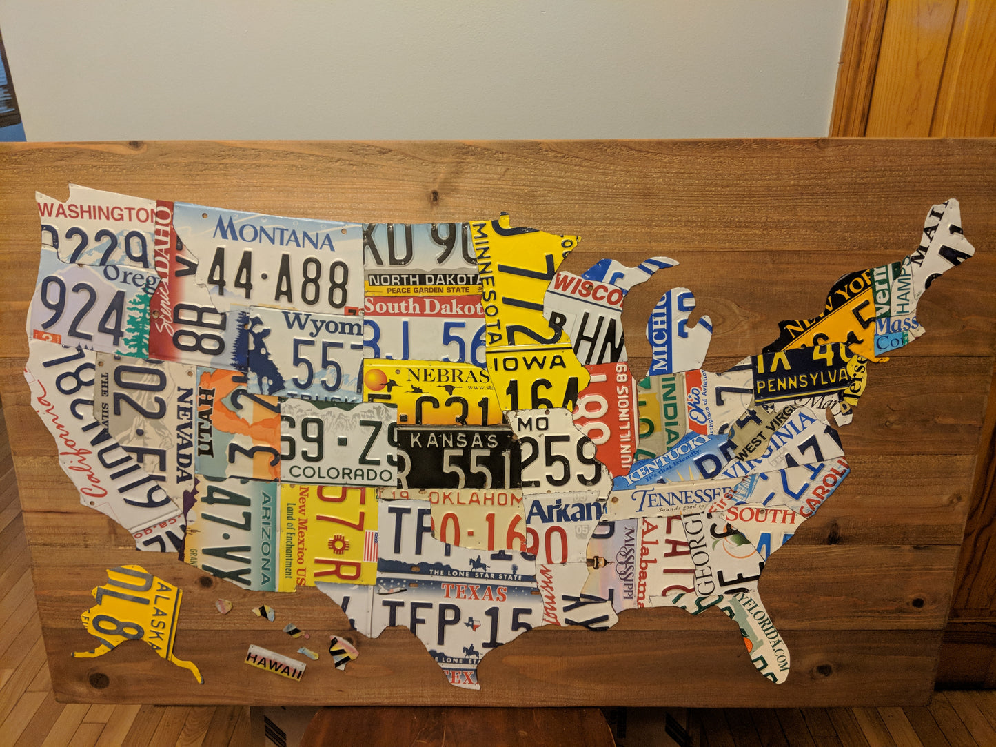 Large License Plate Map