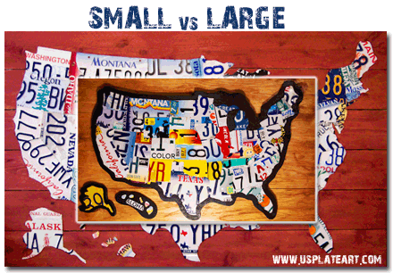 Large License Plate Map