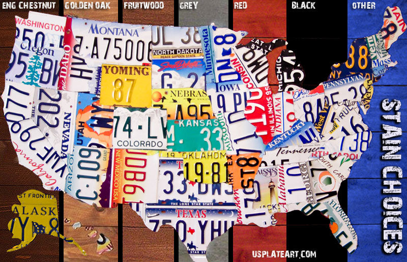 Large License Plate Map