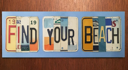 Custom License Plate Sign