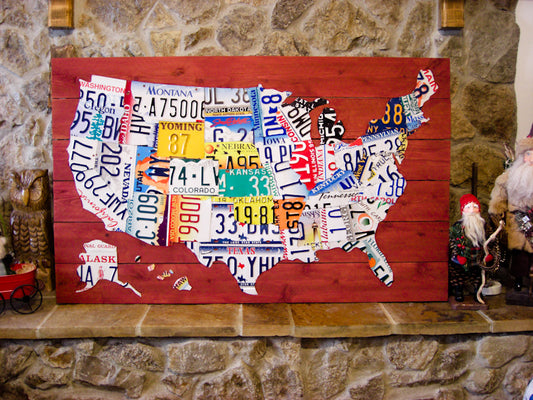 Large License Plate Map